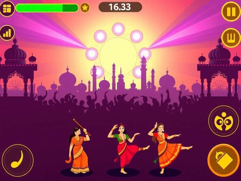 Experience the vibrant world of Divine Garba Rhythms Divine Garba Rhythms Gameplay Screenshot